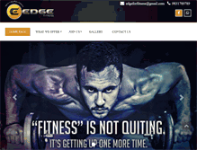 Tablet Screenshot of edgeforfitness.com